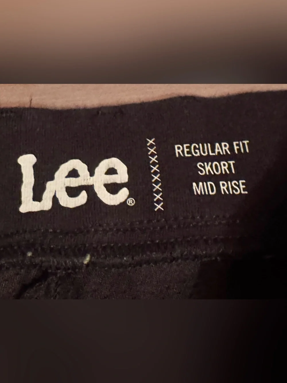 Lee Black Cargo Skort size 12